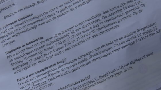 [VIDEO] 70 plussers in Rijswijk krijgen onduidelijke stembrief voor landelijke verkiezingen