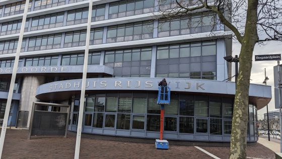 Letters Stadhuis Bogaardplein vrijdag verwijderd
